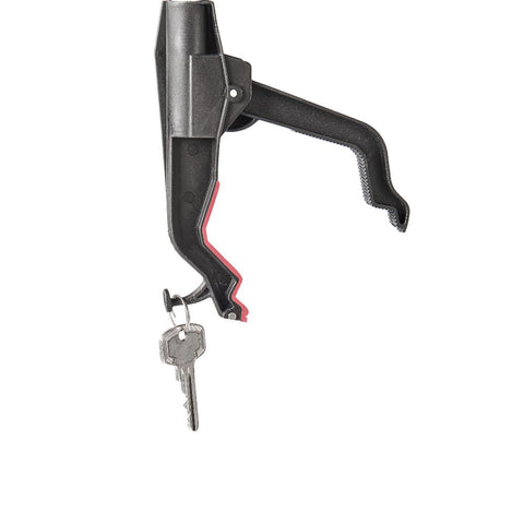 Detalle de la pinza del agarrador de objetos con imán para recoger llaves y objetos pequeños.