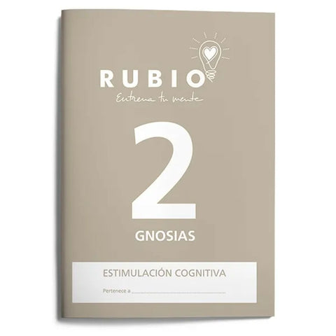 Cuaderno Rubio de gnosias nivel 2 para estimulación cognitiva en deterioro leve–moderado.